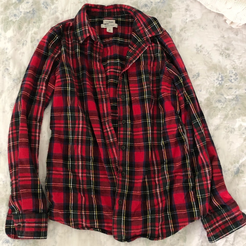 LL Bean flannel button down